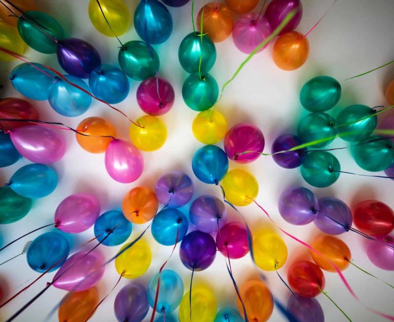 Luftballons zum Geburtstag