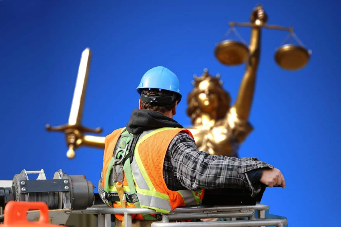 Bauarbeiter brauch das Arbeitsrecht