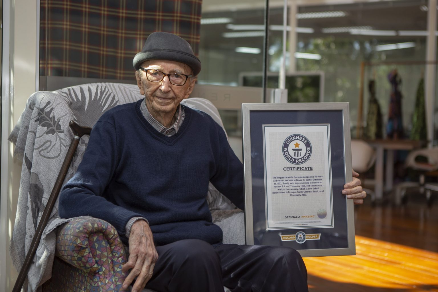 Walter Orthmann arbeitet seit 85 Jahren im gleichen Unternehmen