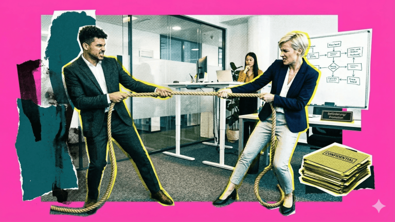Konkurrenz im Job: Wenn aus Kollegen Gegner werden Aus kollegialem Miteinander im Job wird oftmals ein Wettkampf um Sichtbarkeit, Macht und Anerkennung.